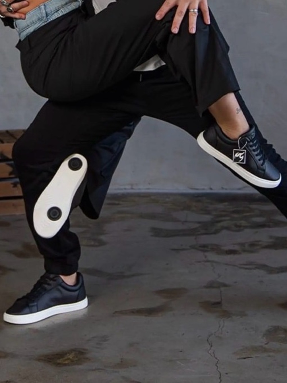 FUEGO Low-Top Dance Sneaker - Women’s 11 Black/White